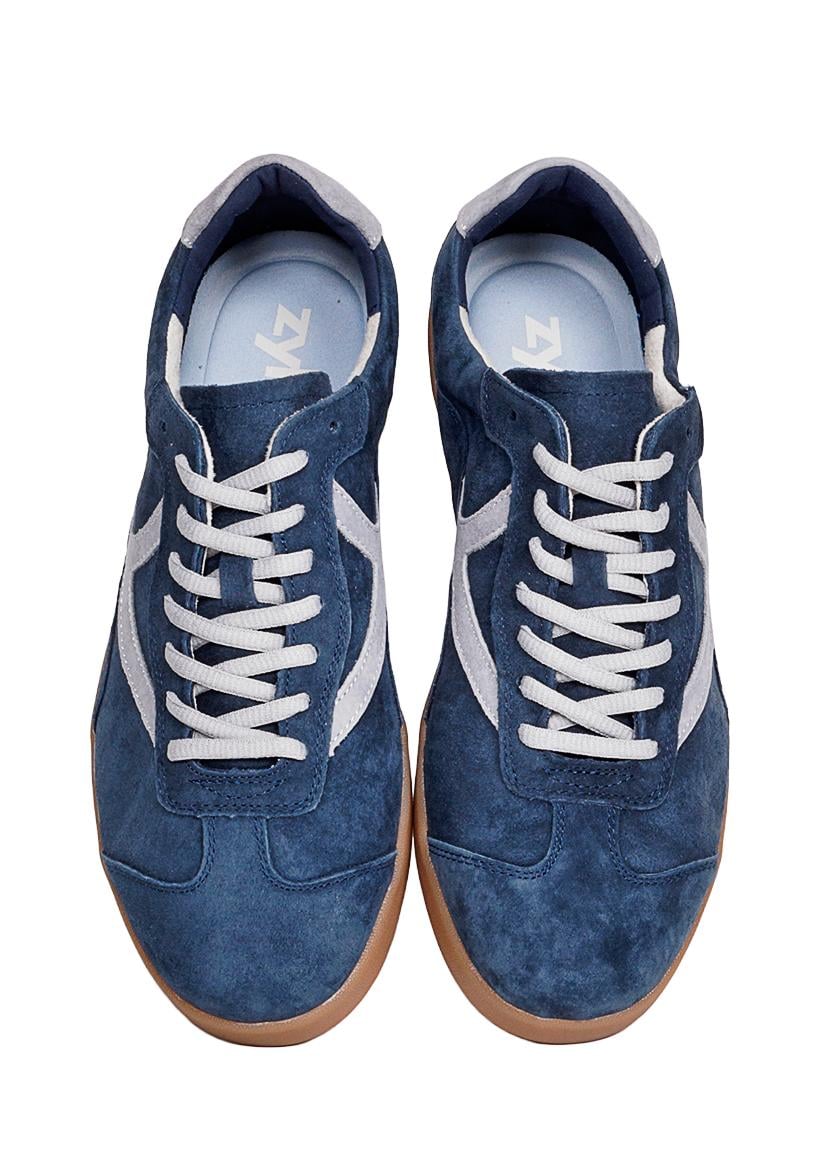 ZAPATILLA CUERO URBANA ALBERT AZUL - 3