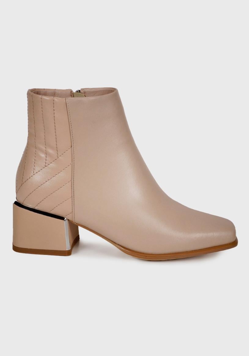 BOTIN CUERO CELIN BLANCO ARENA - 3