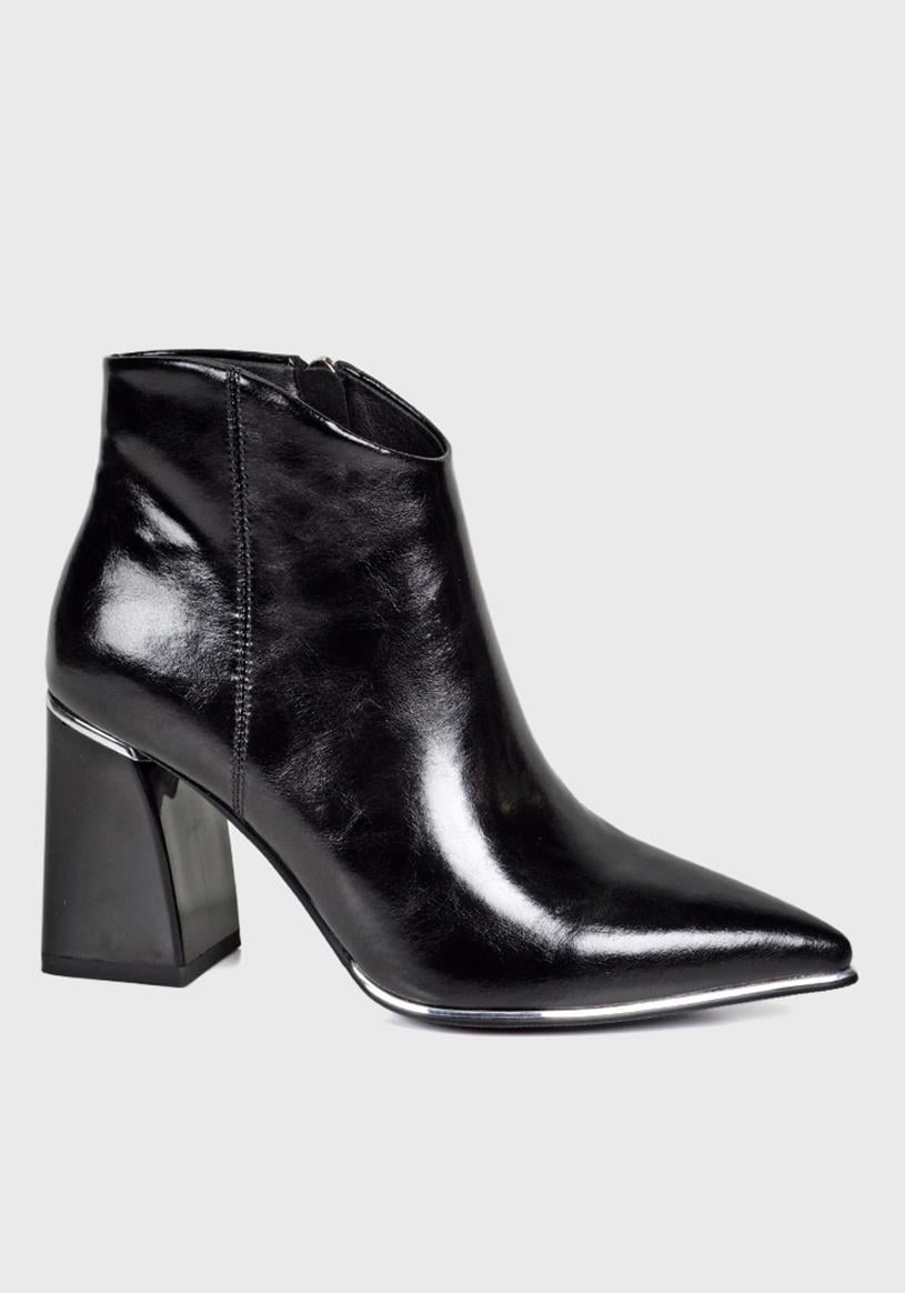BOTIN CUERO DAYMAR NEGRO - 1