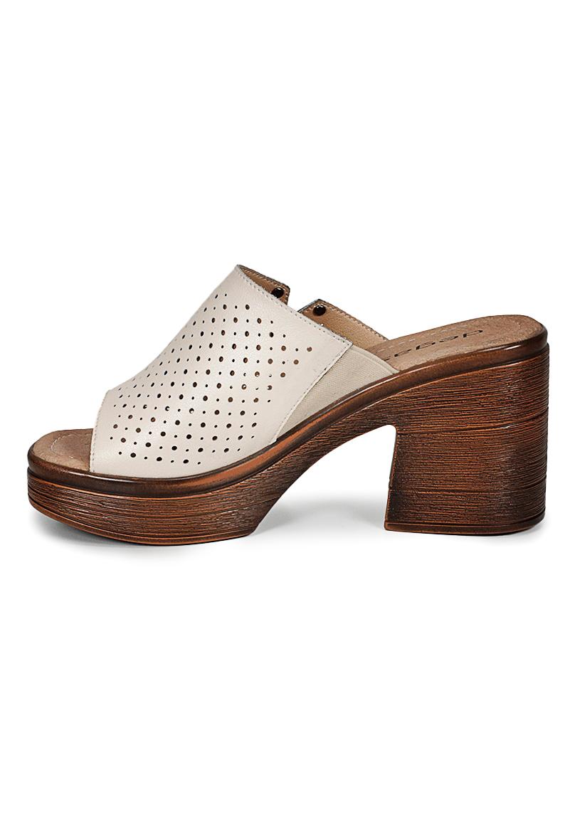 SANDALIA CUERO ARTIS BEIGE - 5