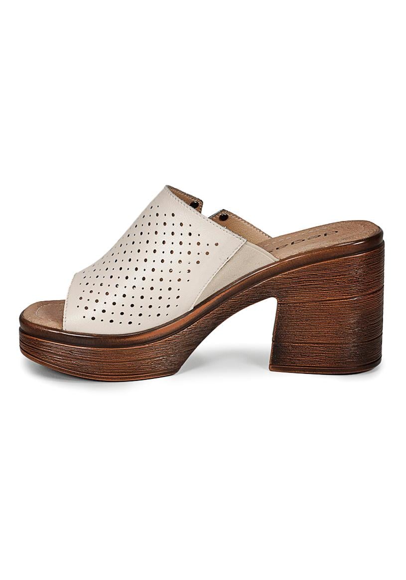 SANDALIA CUERO ARTIS BEIGE - 5