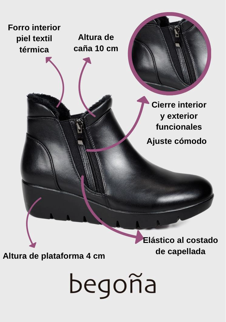 BOTIN MUJER LINORIA NEGRO - 3