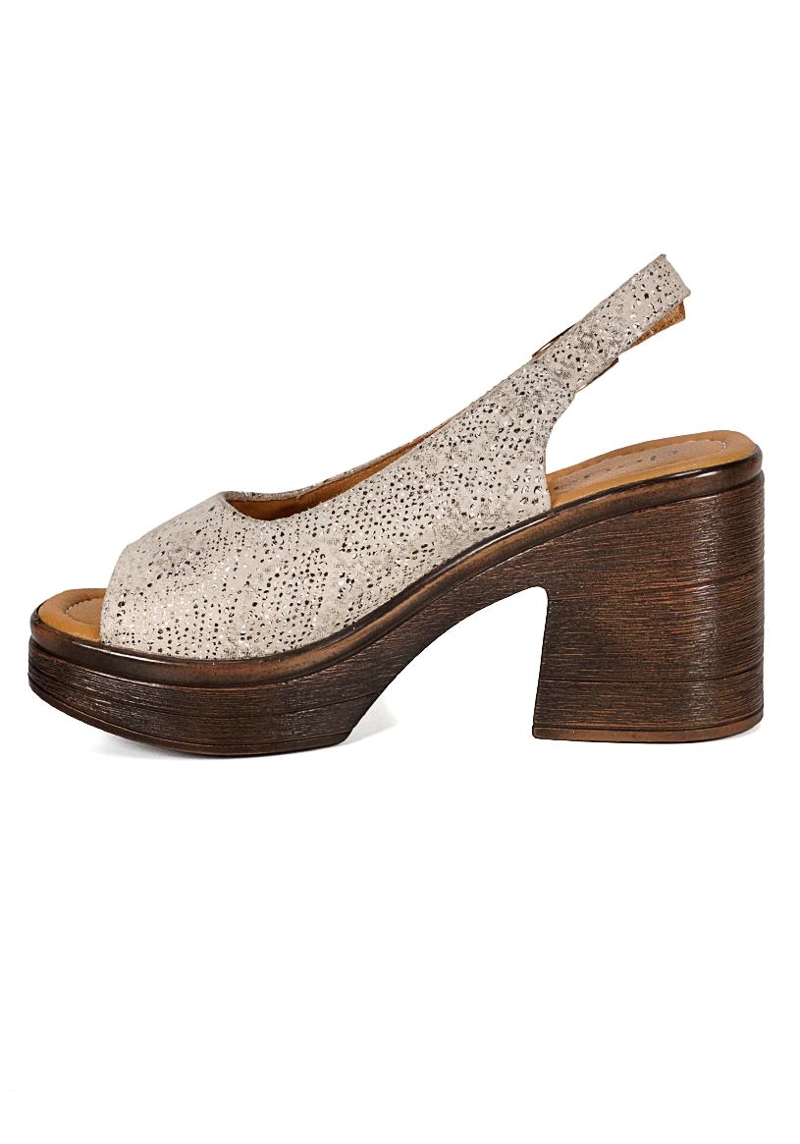 SANDALIA CUERO YANIL BEIGE PRINT - 5
