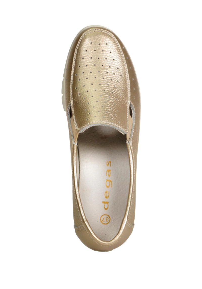 MOCASIN CUERO ARANNA DORADO - 7