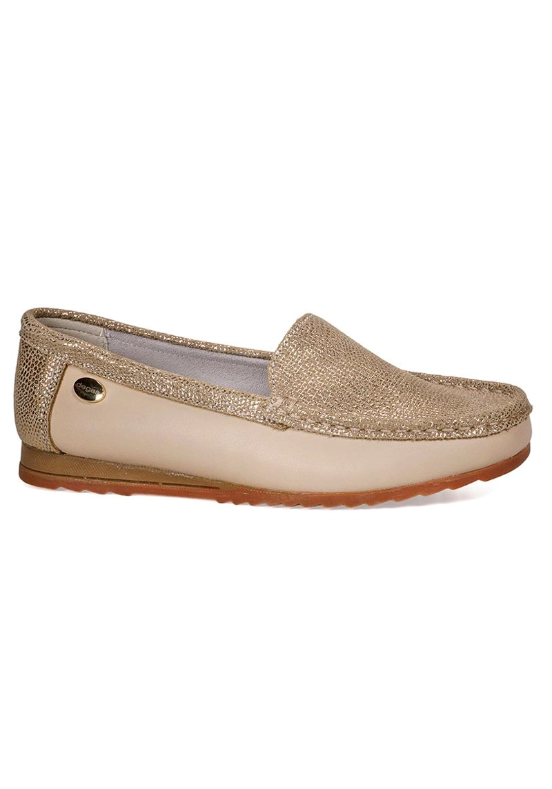 MOCASIN CUERO ETHEL BEIGE 36