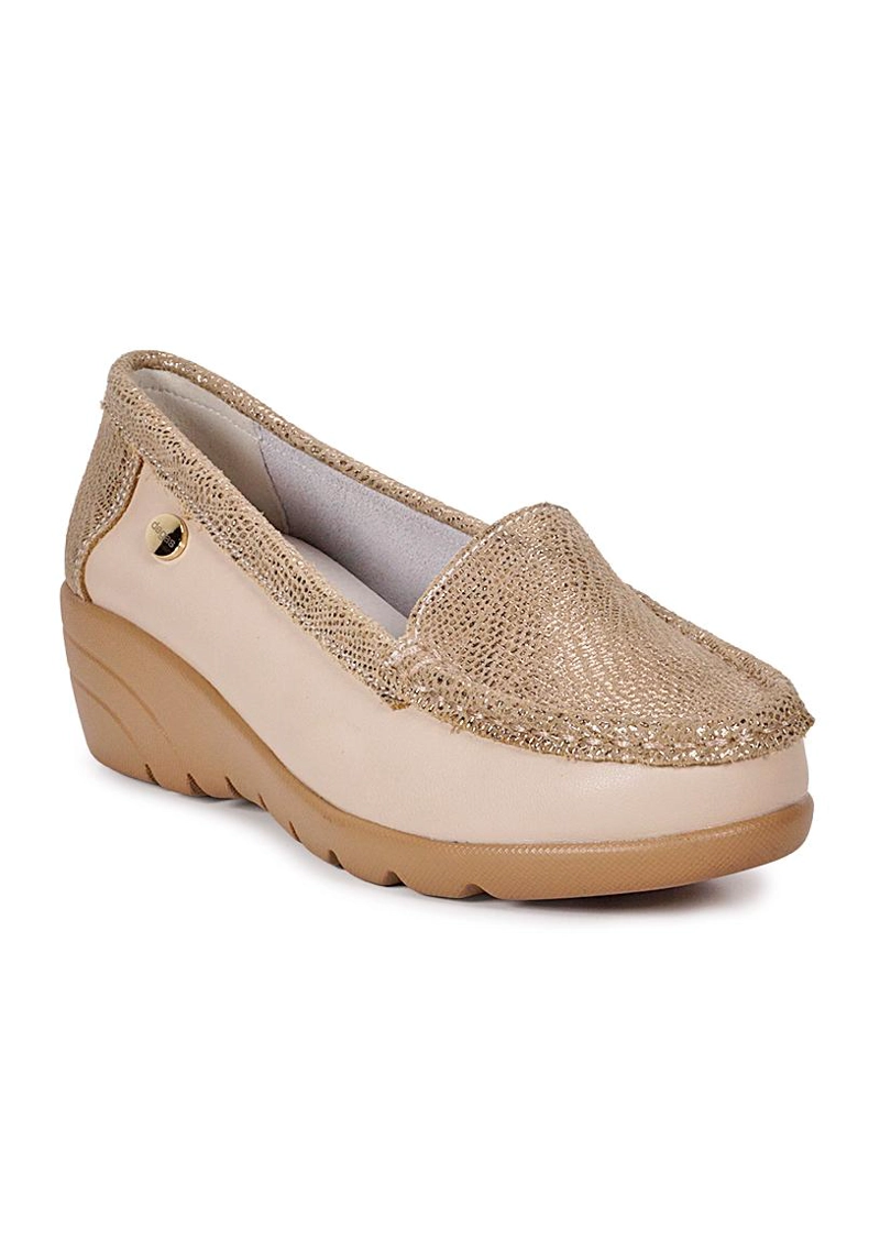MOCASIN CUERO ELIETTE BEIGE - 2