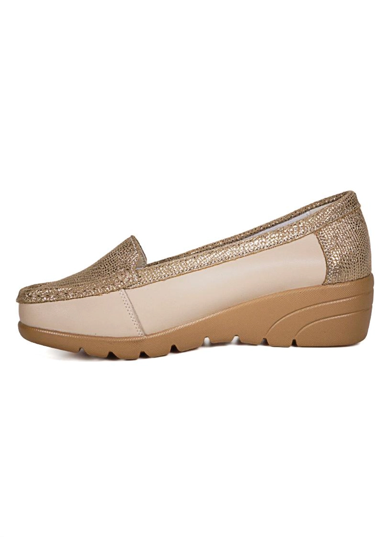 MOCASIN CUERO ELIETTE BEIGE - 3