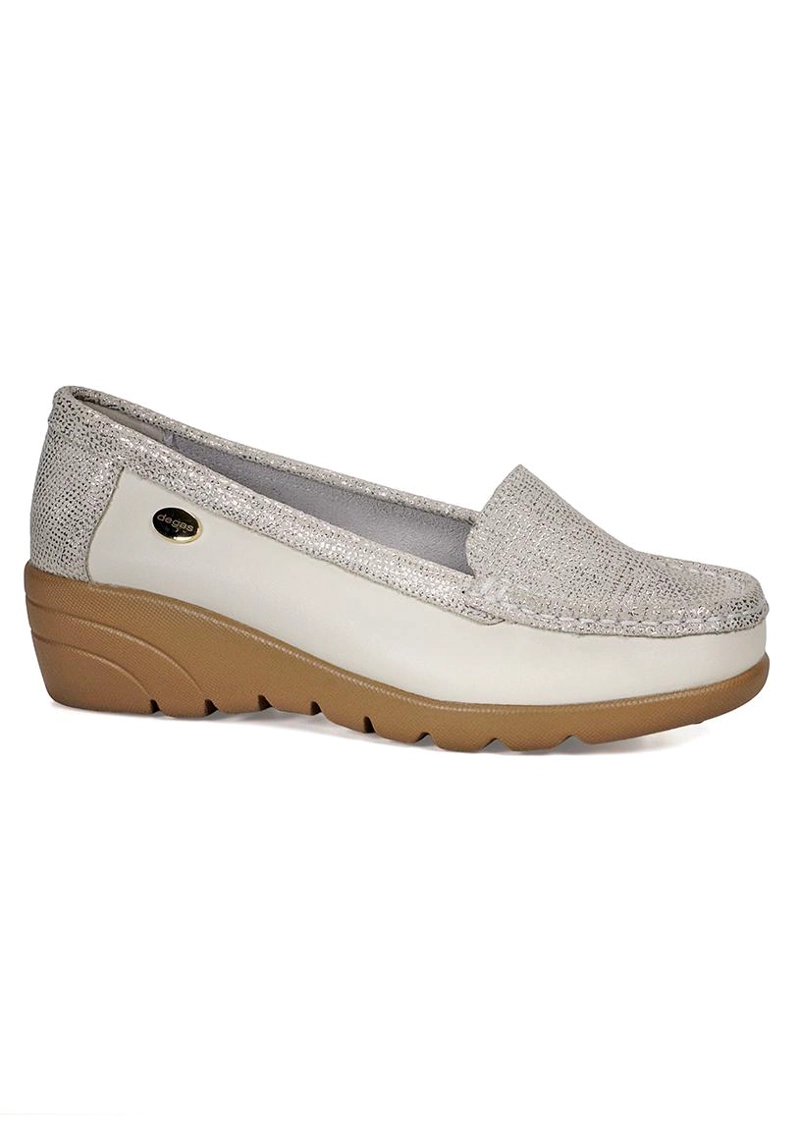 MOCASIN CUERO ELIETTE BONE - 1