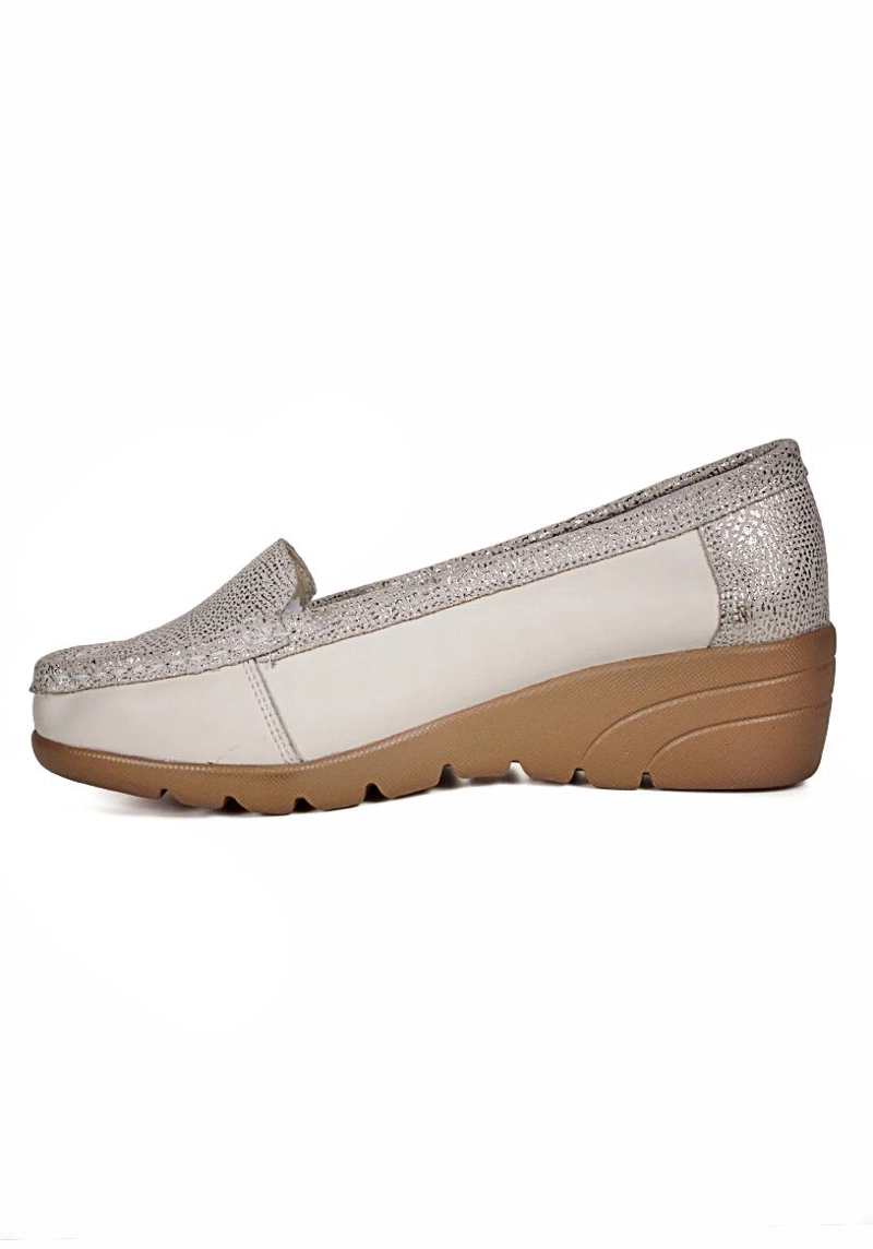 MOCASIN CUERO ELIETTE BONE - 3
