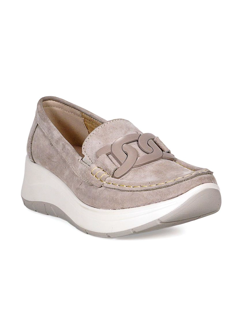 MOCASIN CUERO CECILIA BEIGE - 2