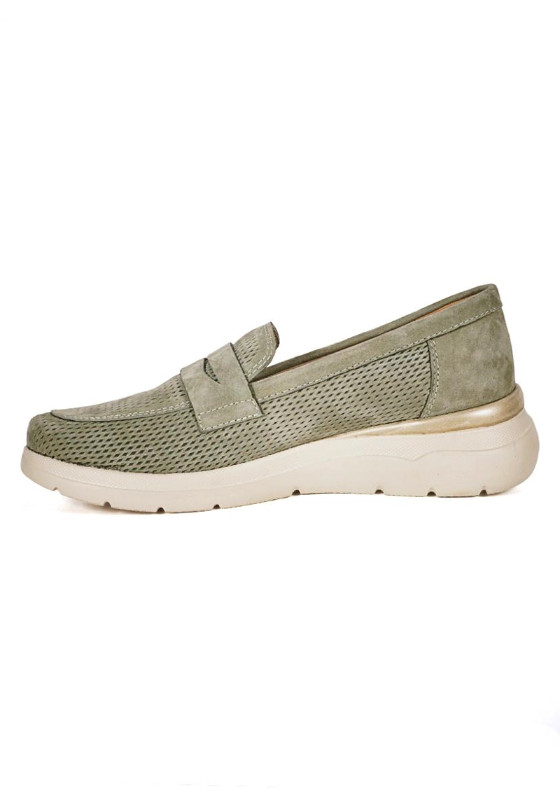 MOCASIN CUERO NOUNA VERDE - 3