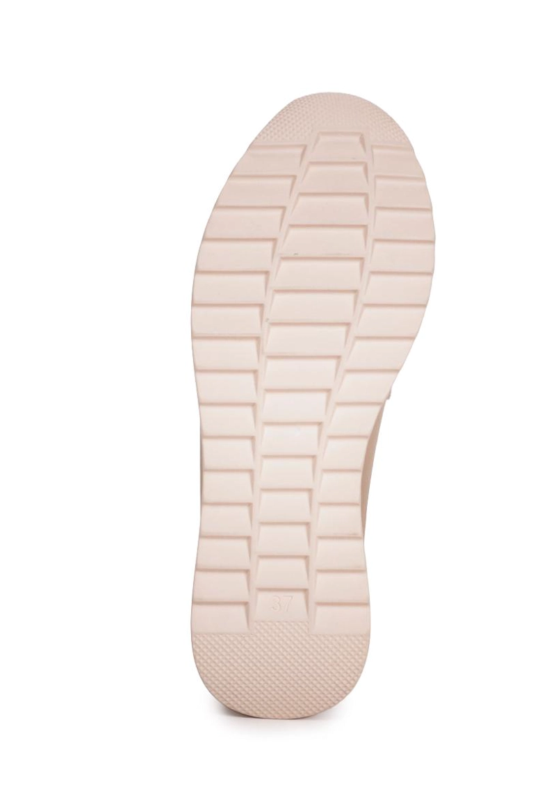 MOCASIN CUERO VIVIAN BEIGE - 5