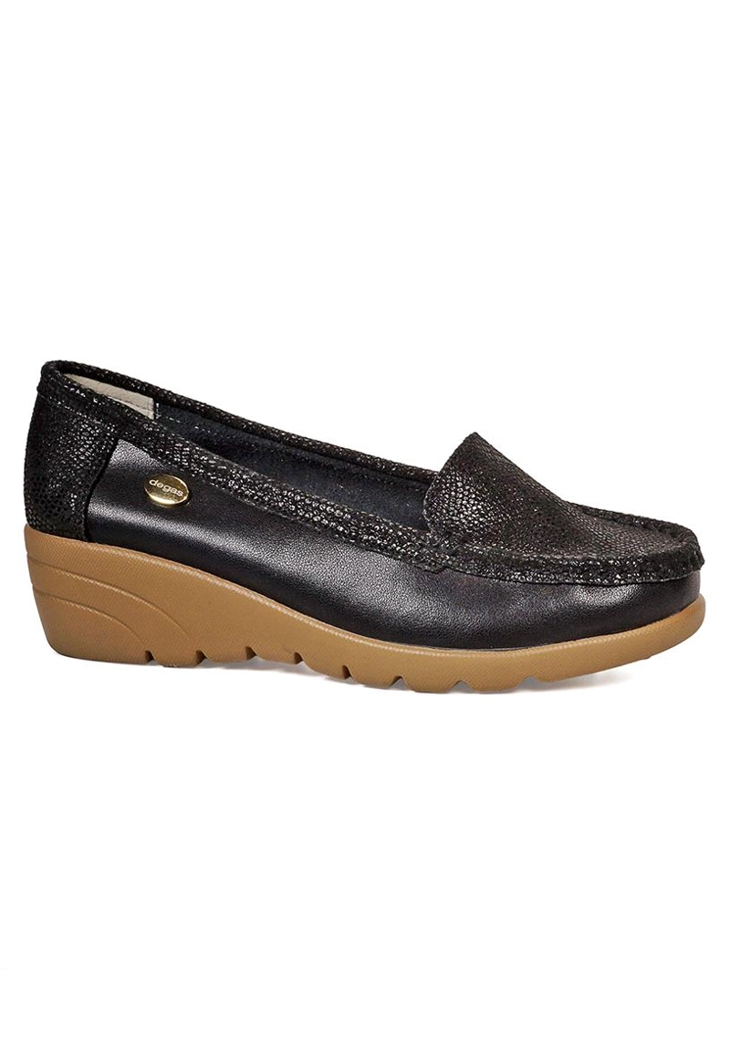 MOCASIN CUERO ELIETTE NEGRO - 1