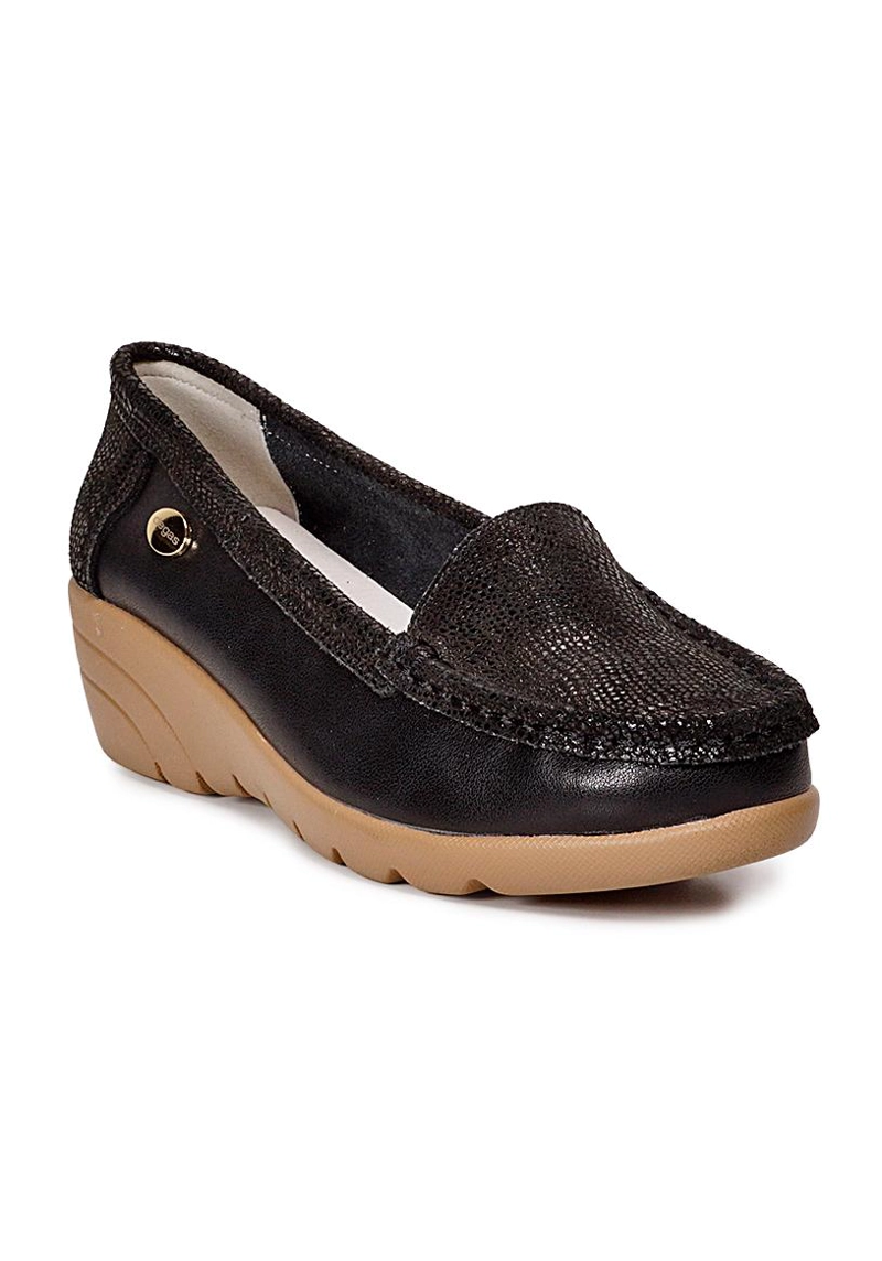 MOCASIN CUERO ELIETTE NEGRO - 2