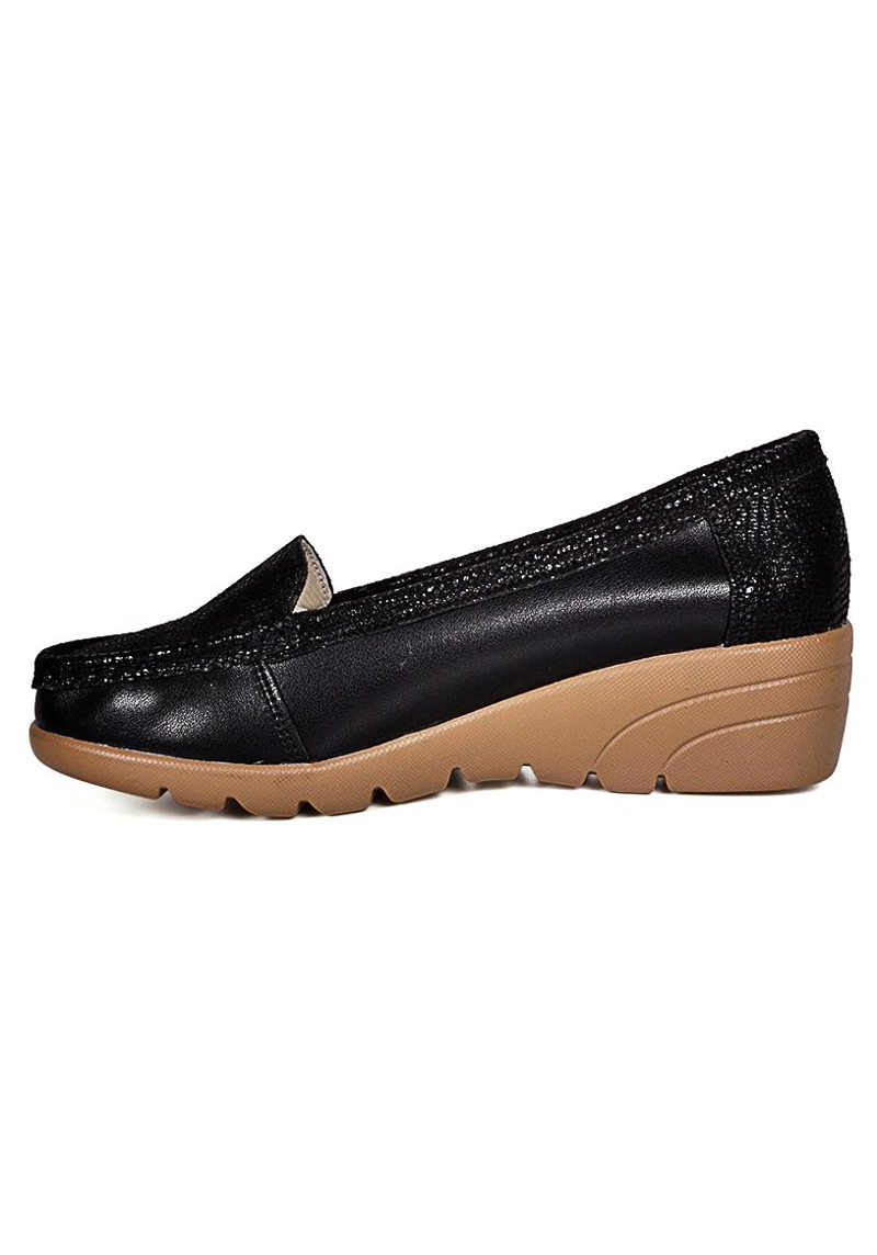 MOCASIN CUERO ELIETTE NEGRO - 3