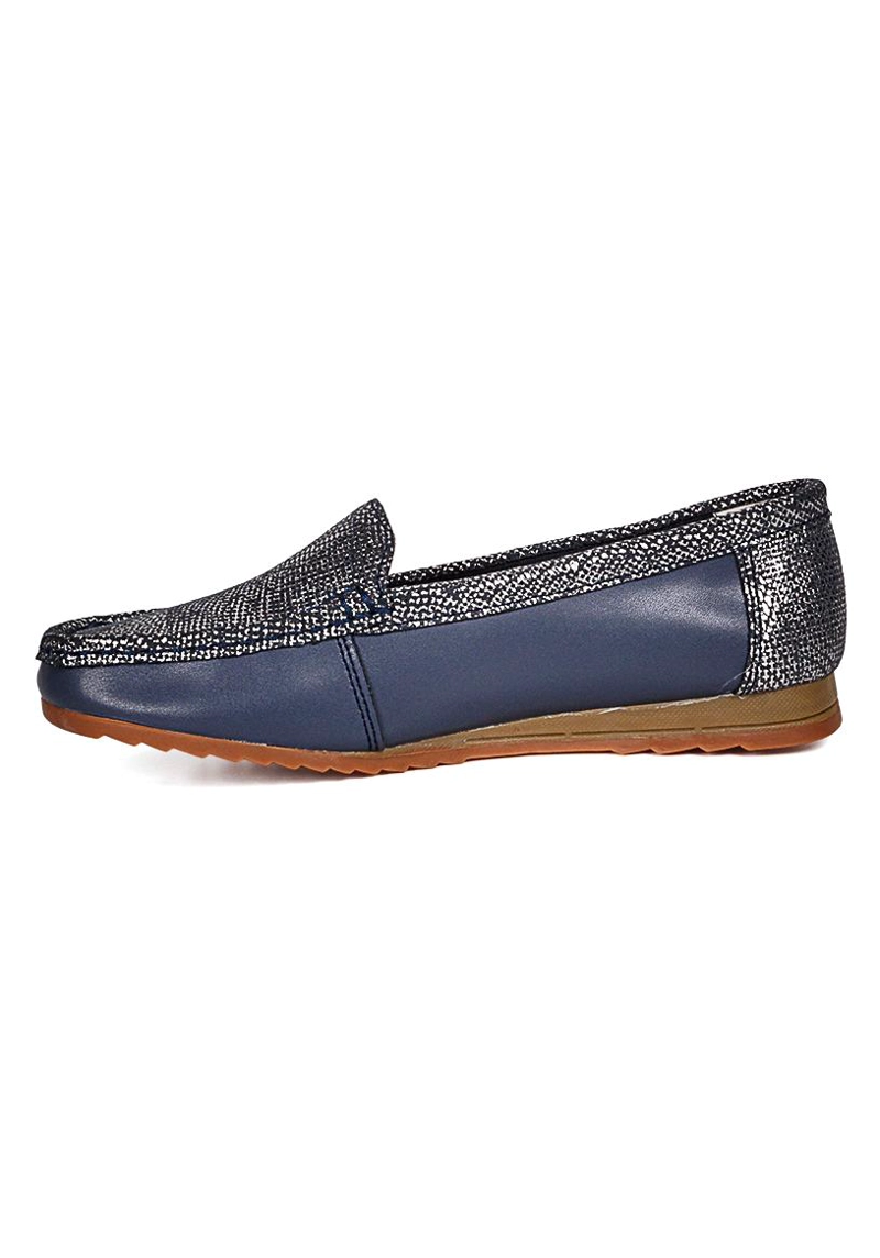 MOCASIN CUERO ETHEL AZUL - 3