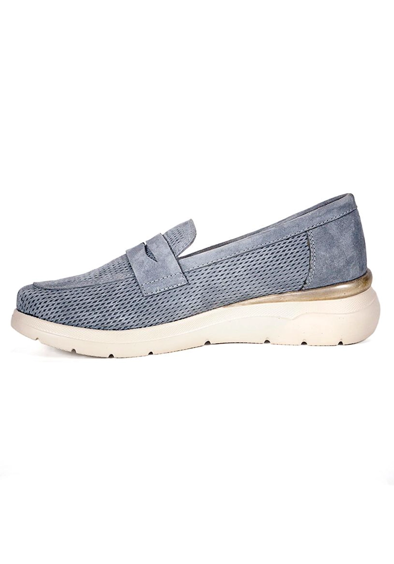 MOCASIN CUERO NOUNA GRIS - 3