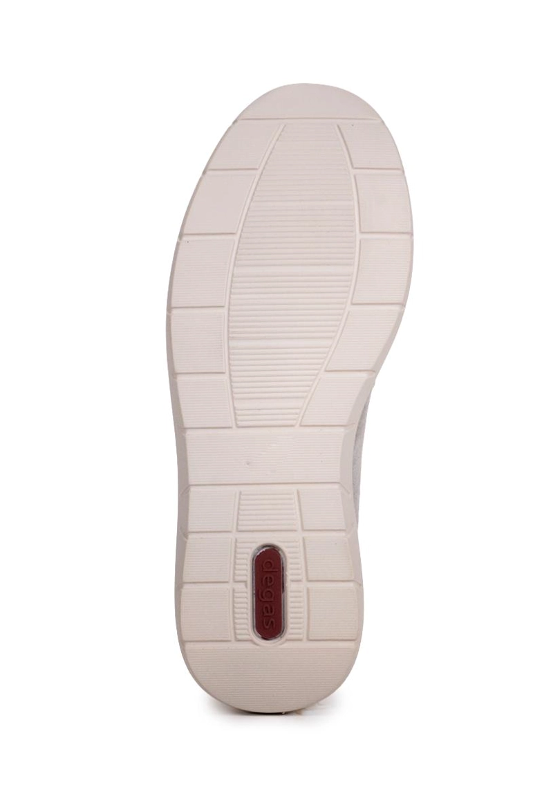 MOCASIN CUERO CECILIA GRIS - 5