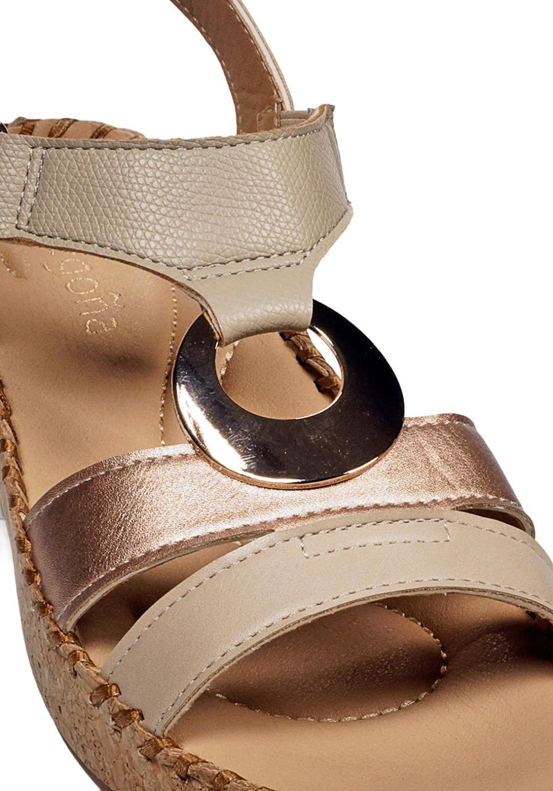 SANDALIA CUBATI BEIGE - 4