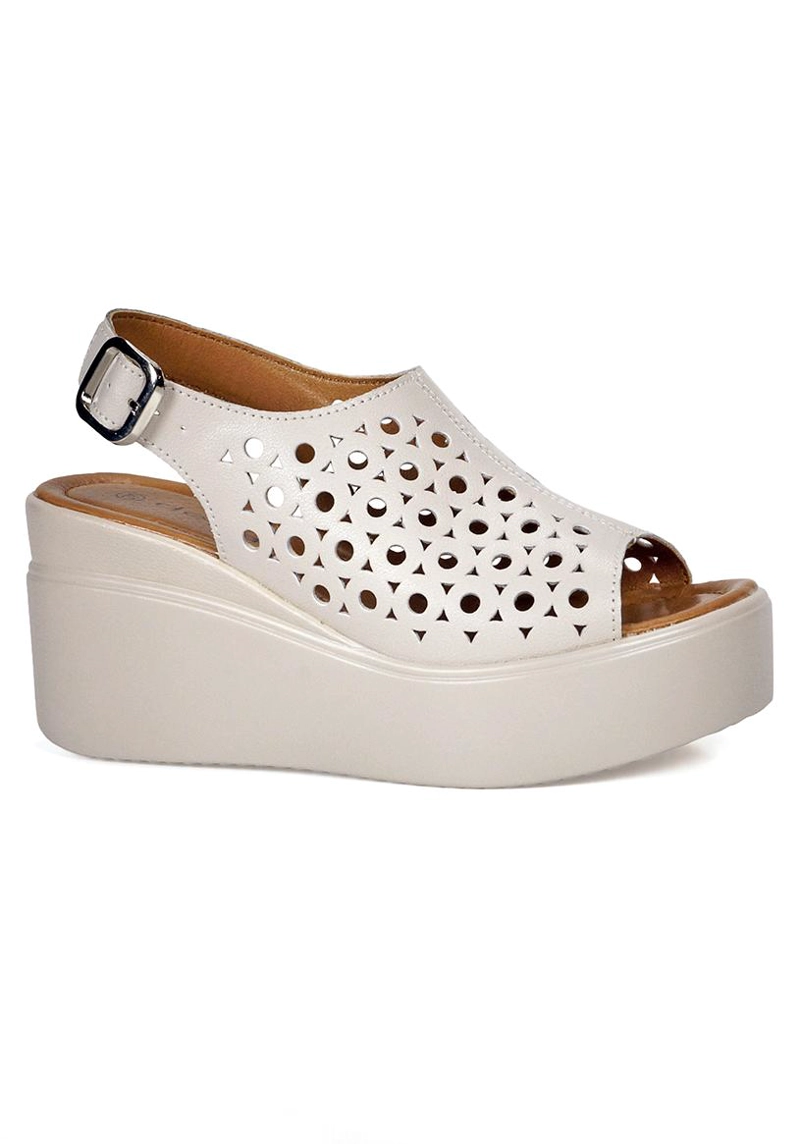 SANDALIA CUERO ANKARA BEIGE - 1