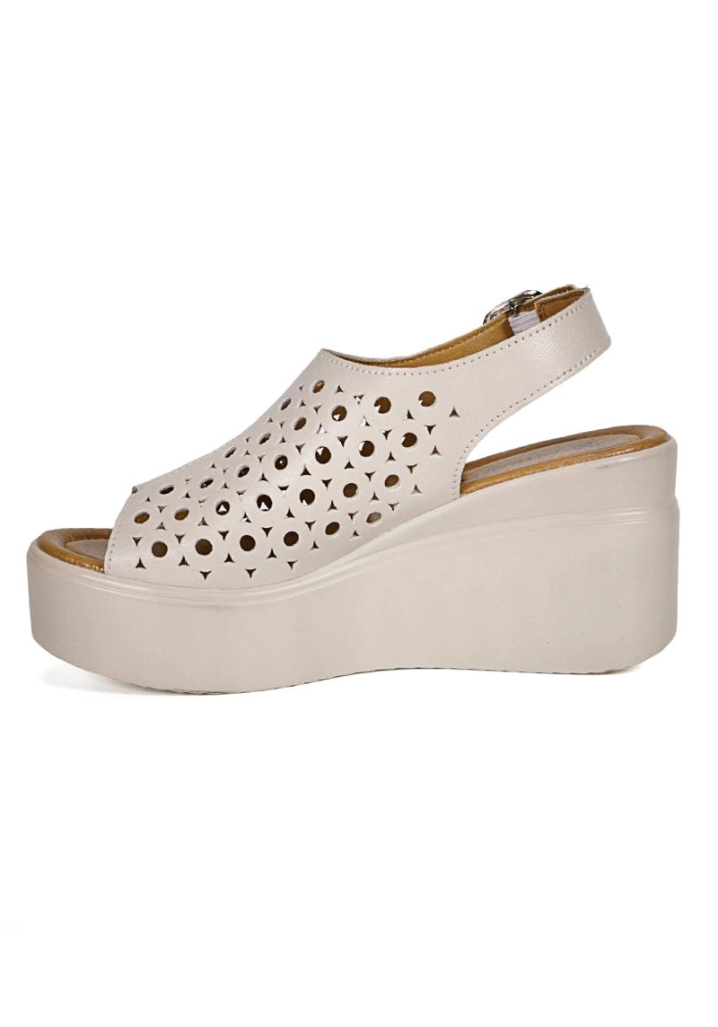 SANDALIA CUERO ANKARA BEIGE - 3