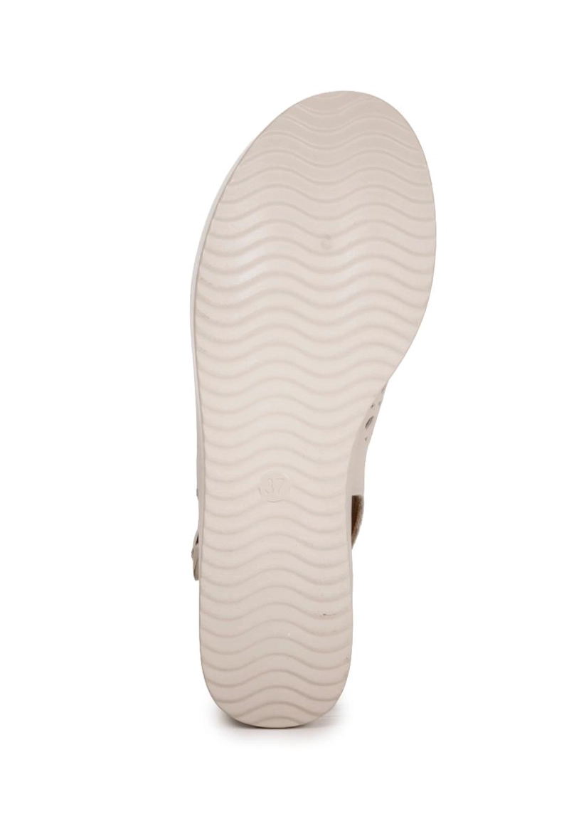 SANDALIA CUERO ANKARA BEIGE - 4