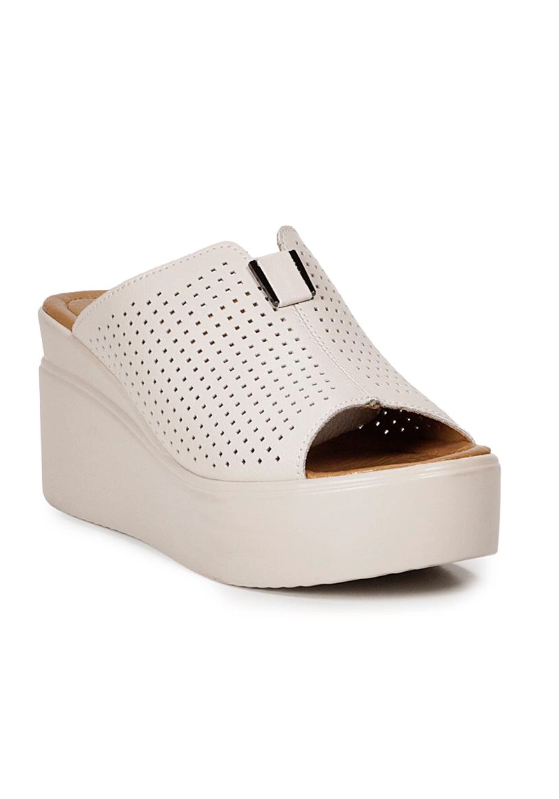 SANDALIA CUERO WANDA BEIGE - 2