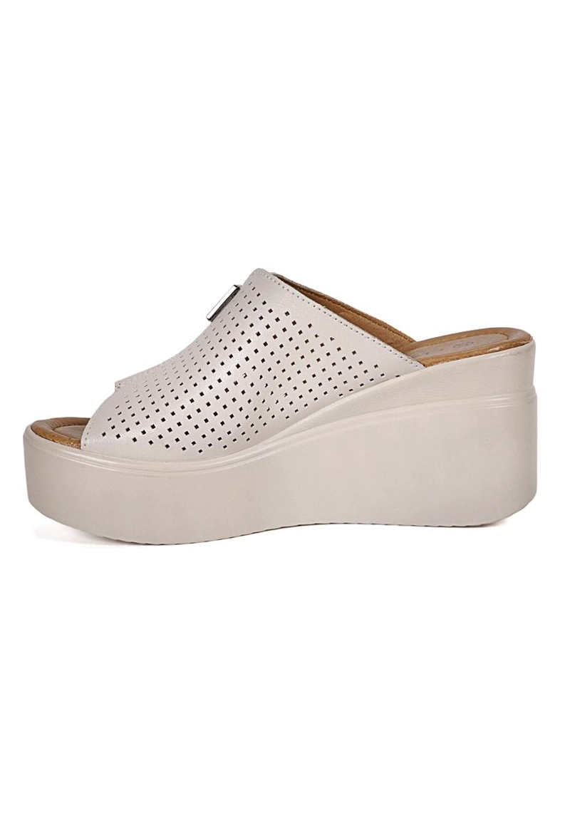 SANDALIA CUERO WANDA BEIGE - 3
