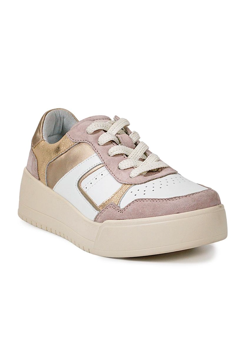 ZAPATILLA CUERO PANAMA BEIGE - 2