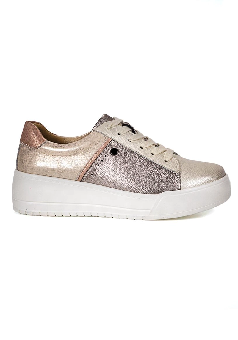 ZAPATILLA CUERO BORA BRONCE - 1