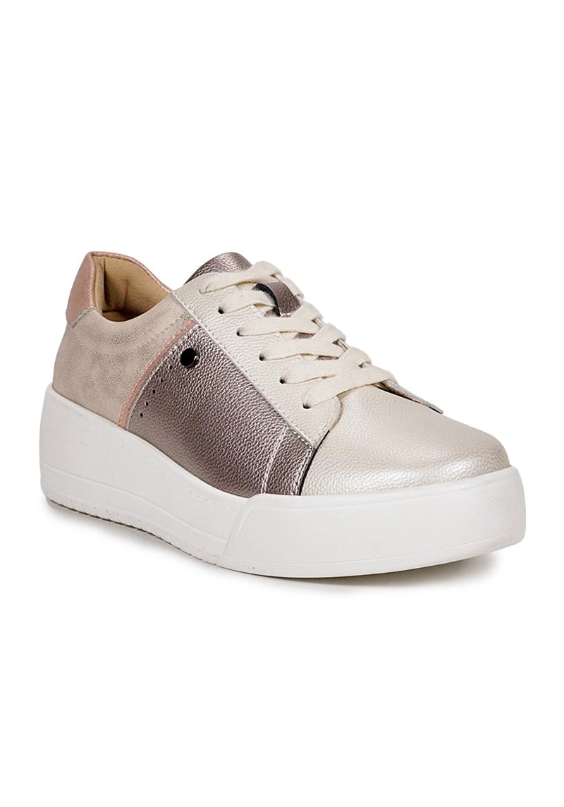 ZAPATILLA CUERO BORA BRONCE - 2