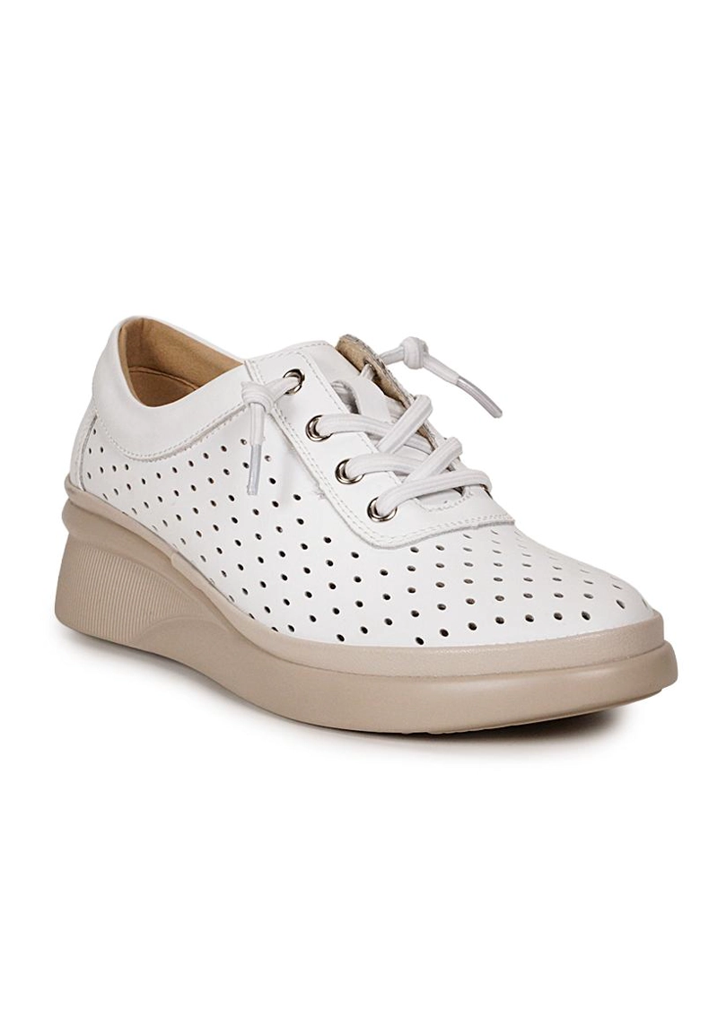 ZAPATILLA CUERO RUMBA BLANCO - 2