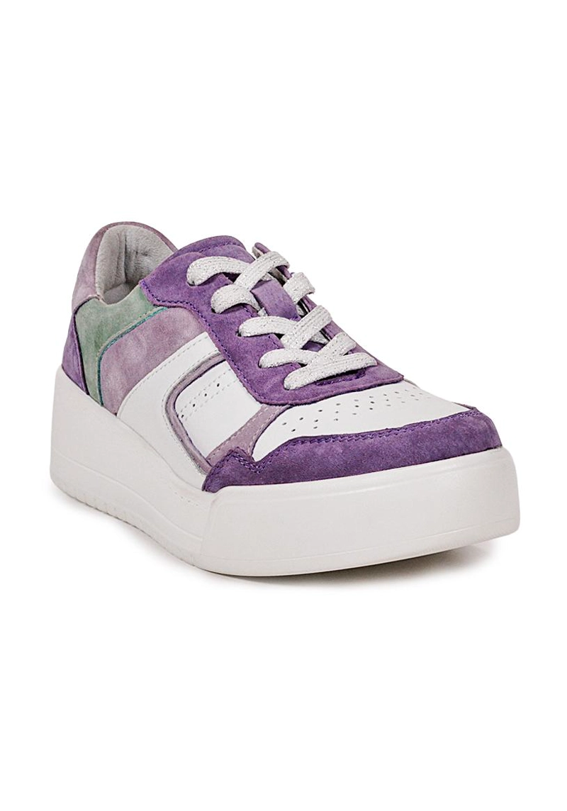 ZAPATILLA CUERO PANAMA VIOLETA - 2