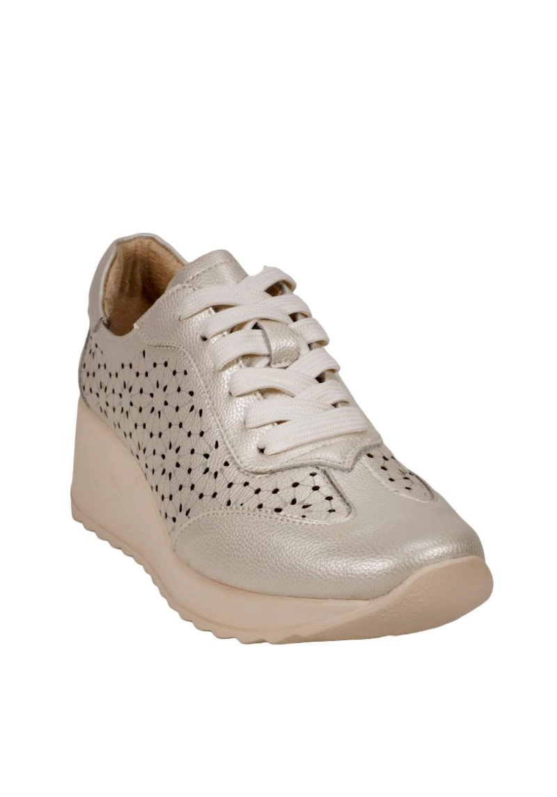 ZAPATILLA CUERO FELISA DORADO - 3