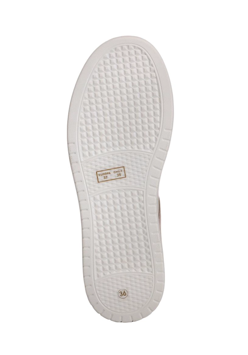 ZAPATILLA CUERO ARDEN BLANCO DORADO - 5
