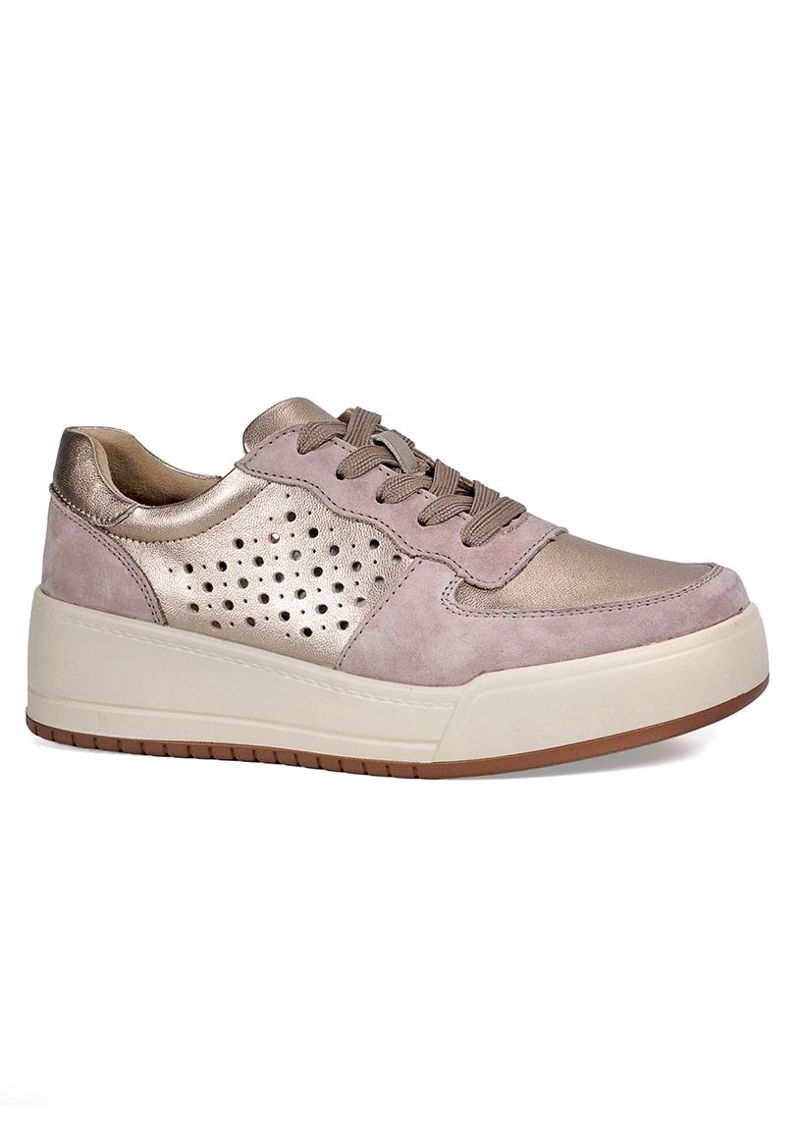 ZAPATILLA CUERO MAIRA BRONCE 36