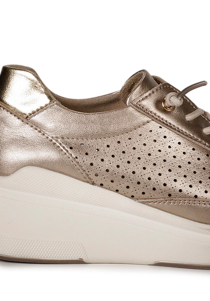 ZAPATILLA CUERO ISMA BRONCE - 4