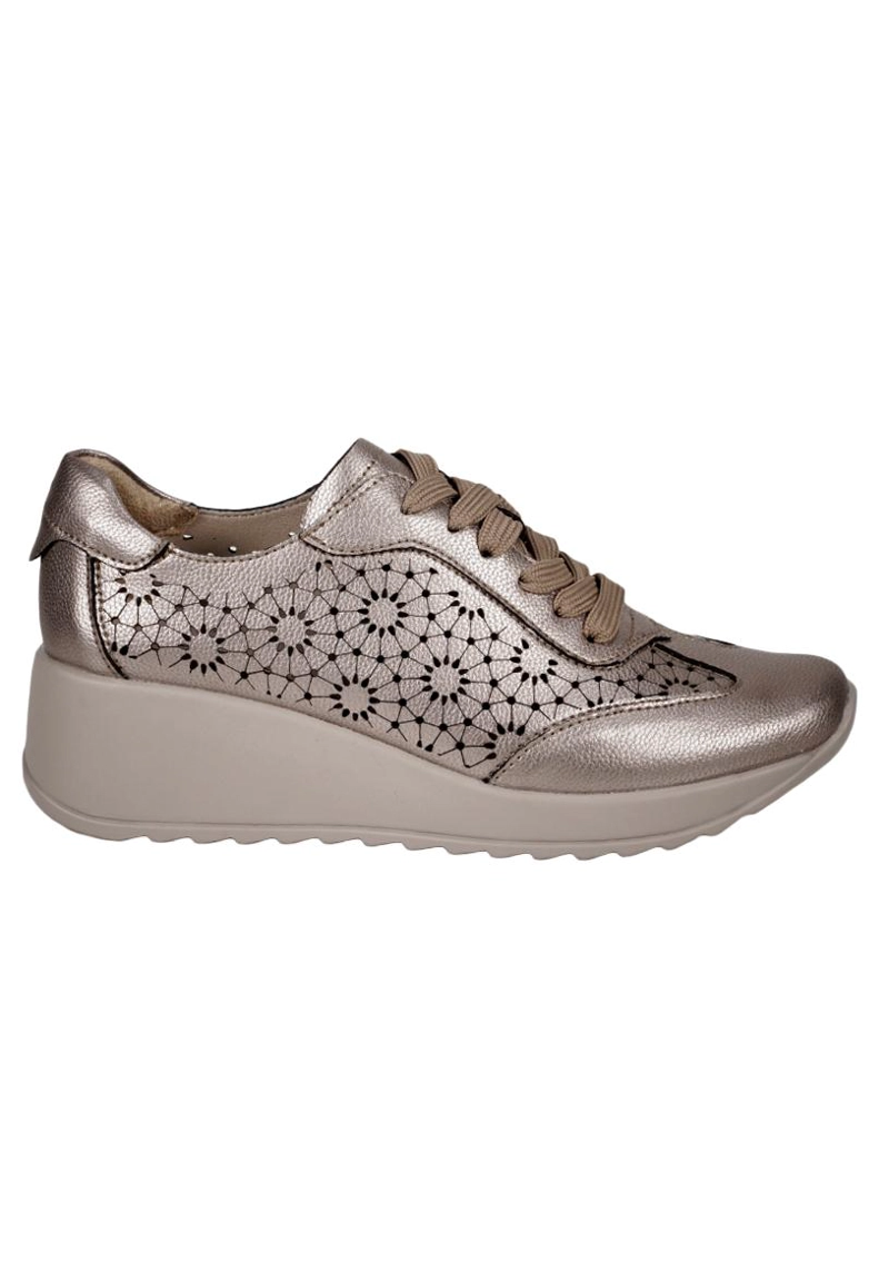 ZAPATILLA CUERO FELISA BRONCE - 2