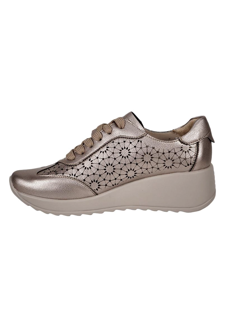 ZAPATILLA CUERO FELISA BRONCE - 4
