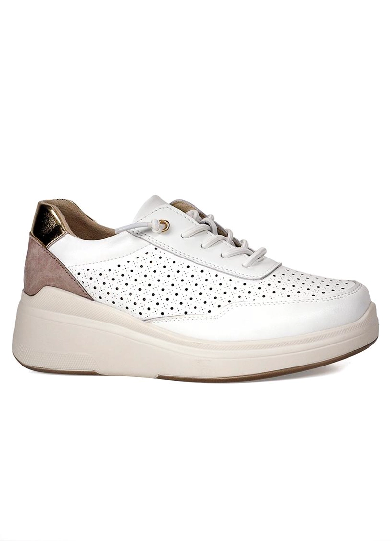 ZAPATILLA CUERO ISMA BLANCO 39