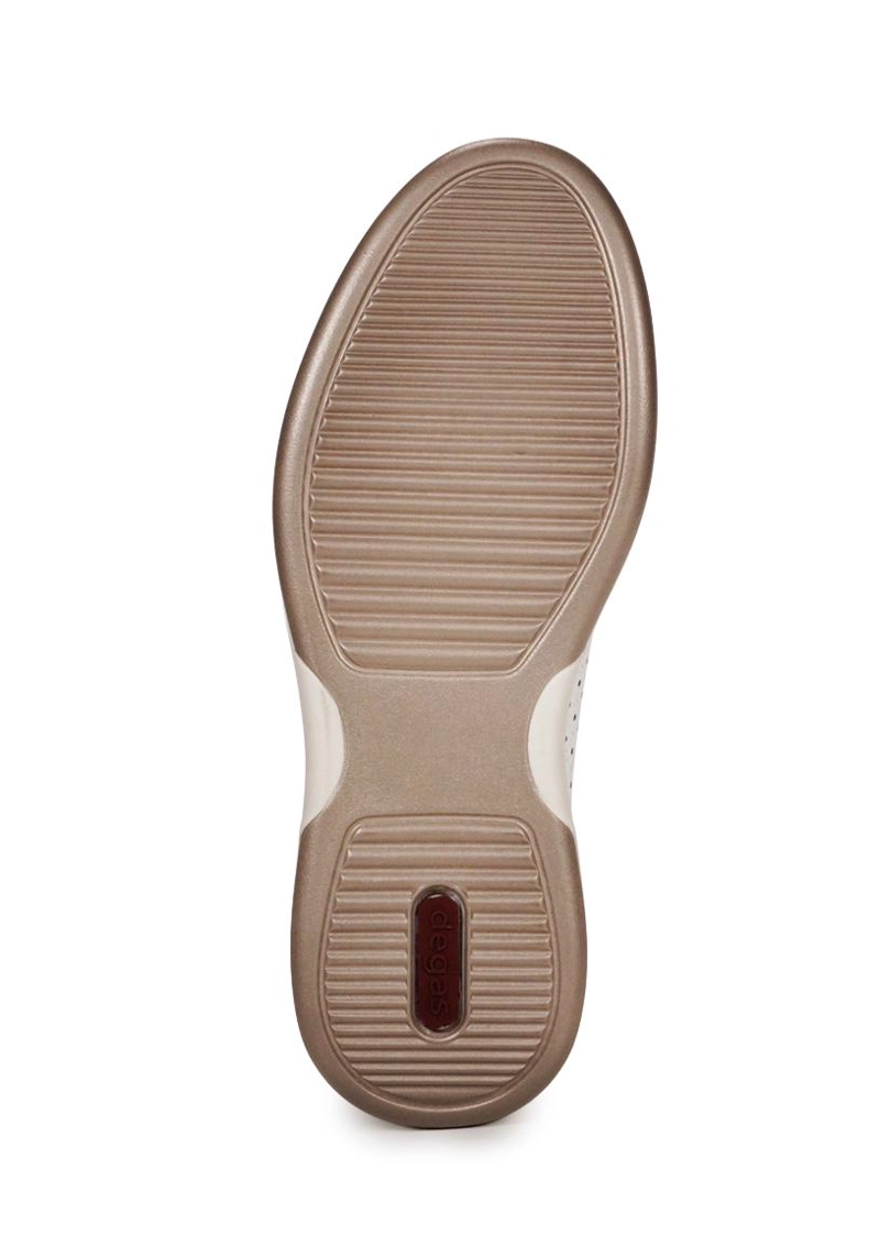 ZAPATILLA CUERO ISMA BLANCO - 5