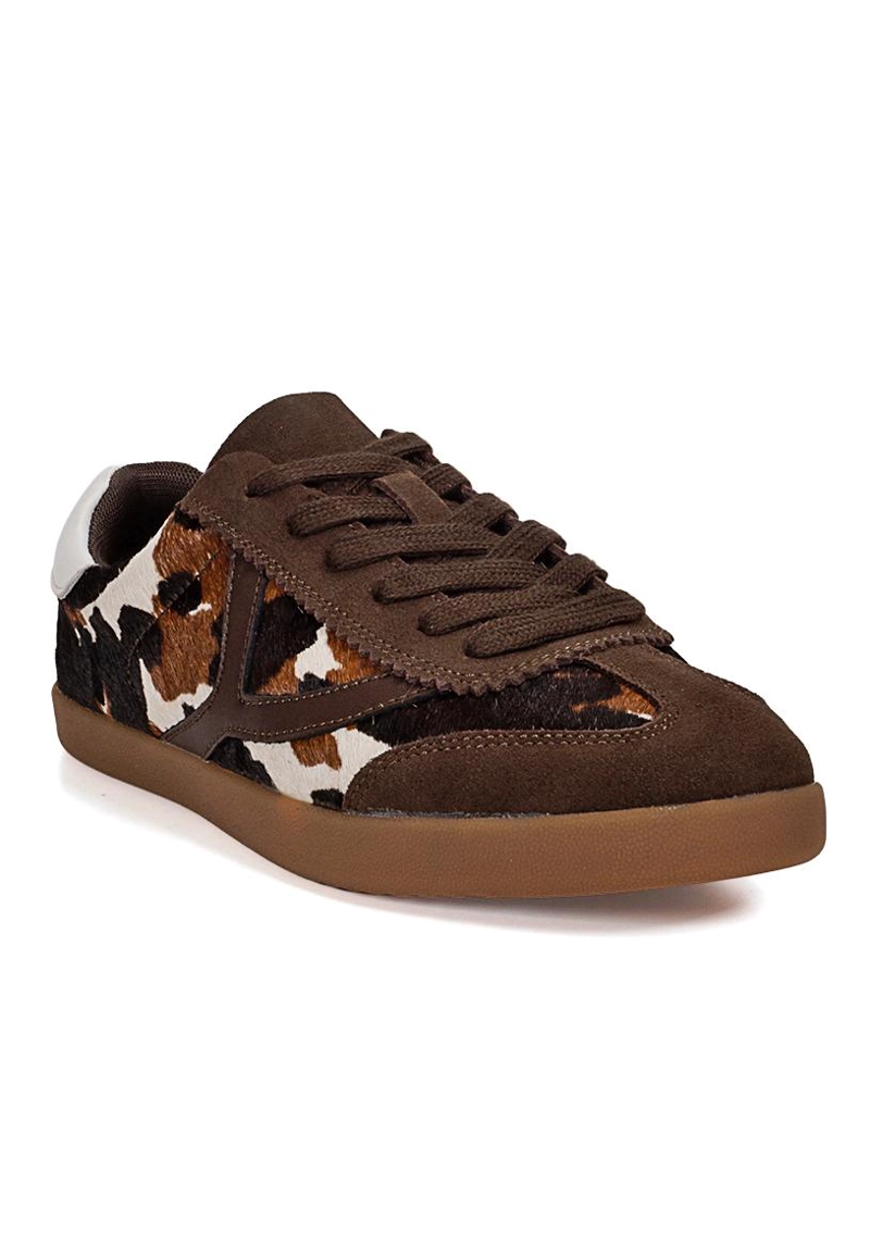 ZAPATILLA CUERO URBANA JULIANA CAFE - 2