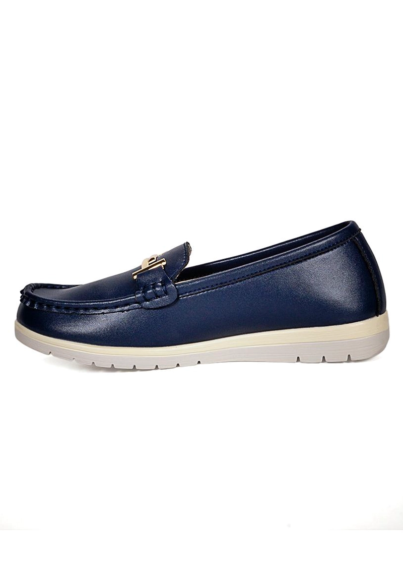 MOCASIN CUERO MAGALY AZUL - 3