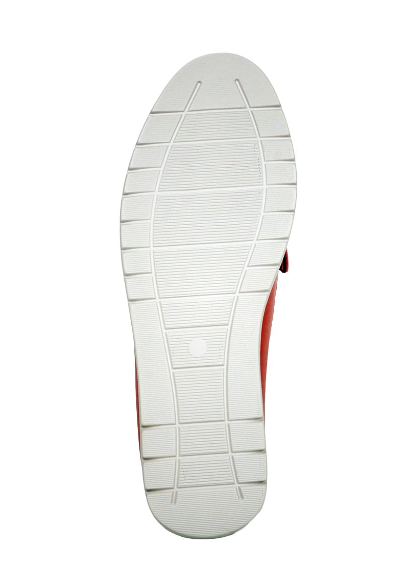 MOCASIN CUERO MAGALY ROJO - 5