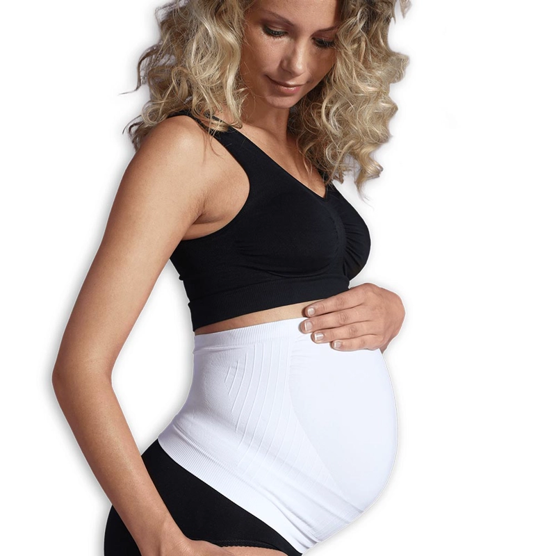 FAJA MUJER CARRIWELL CW500 BANDA SOPORTE EMBARAZO BLANCO - 5