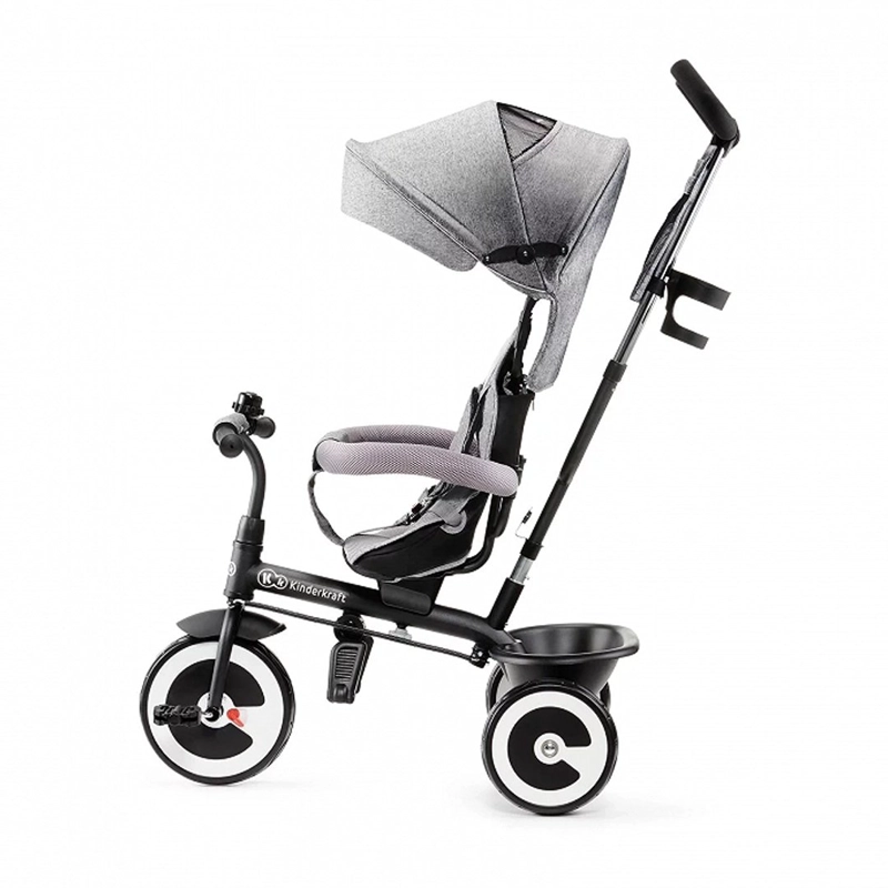 TRICICLO KINDERKRAFT ASTON ARO 10 GRIS - 2