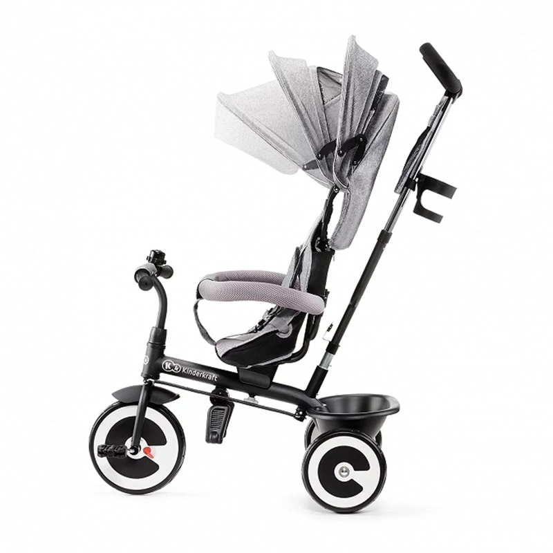TRICICLO KINDERKRAFT ASTON ARO 10 GRIS - 4
