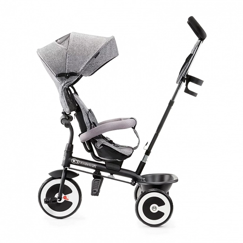 TRICICLO KINDERKRAFT ASTON ARO 10 GRIS - 8