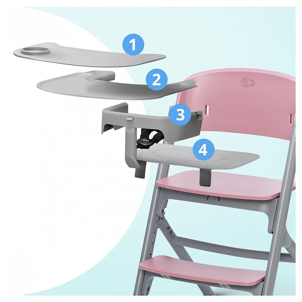 SILLA COMER KINDERKRAFT LIVY PINK PALO ROSA - 5