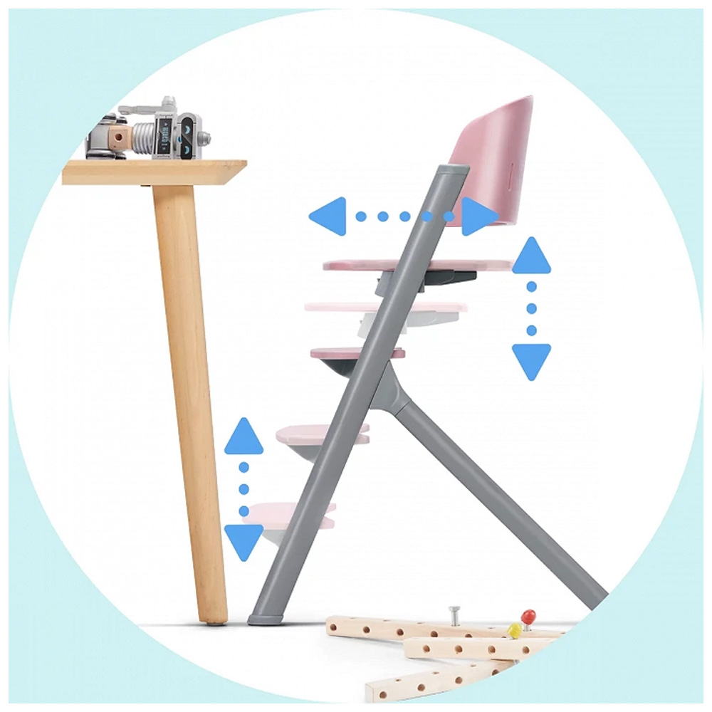 SILLA COMER KINDERKRAFT LIVY PINK PALO ROSA - 6